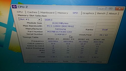 [SAMSUNG ORIGINAL] サムスン純正 PC3-12800 (DDR3-1600) 8GB デスクトップ(中古品)