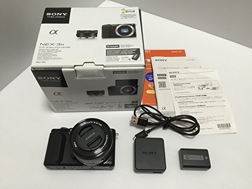 「非常に良い」SONY ミラーレス一眼 NEX-3N パワーズームレンズキット E PZ 16-50mm F3.5-(中古品)