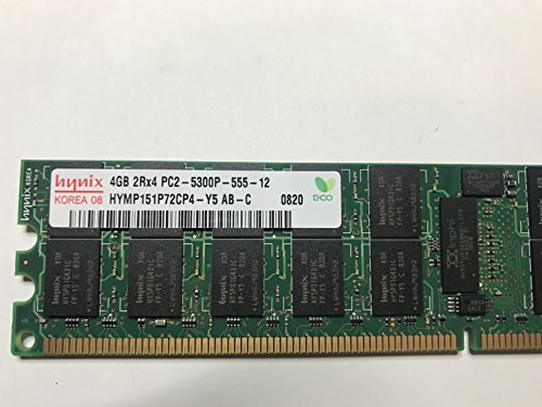 Hynix ddr2?667?MHz 4?GB pc2???5300p ECCサーバー登録メモリモジュール(中古品)