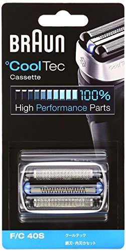 「ほぼ新品」ブラウン シェーバー替刃 Cool tec(クールテック)用 シルバー F/C40S (中古品)