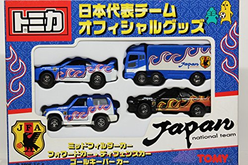 「非常に良い」トミカ四台セット 日本代表チーム オフィシャルグッズ 【サッカー JFA】(中古品)