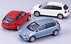 「未使用品」エブロ 1/43 ホンダ ニューシビック レッド 43146 完成品(中古品)