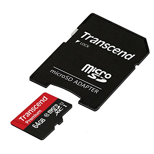 旧モデル Transcend microSDXCカード 64GB Class10 UHS-I対応 TS64GUSDU1 5(中古品)
