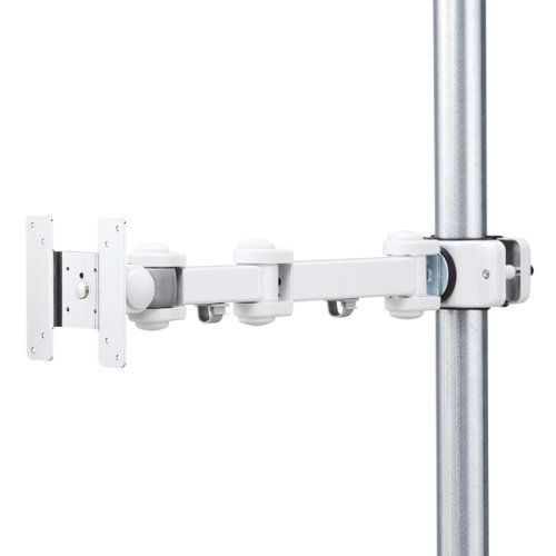 サンワサプライ 支柱取付け液晶モニタアーム 75×75/100×100mm 2箇所 CR-L(中古品)