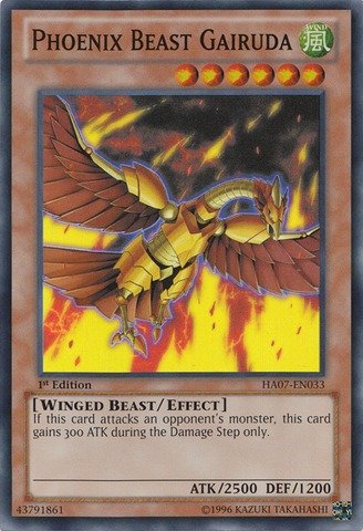 遊戯王 英語版 Phoenix Beast Gairuda (HA07-EN033) - Hidden Arsenal 7: K(中古品) 7,072円