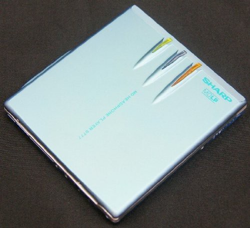 SHARP シャープ MD-ST77-A ブルー ポータブルMDプレーヤー MDLP対応(中古品)