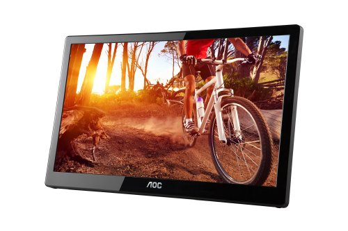 AOC e1659Fwu 16-Inch Ultra Slim 1366x768 Res 200 cd/m2 Brightness USB (中古品)