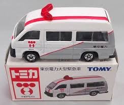 「ほぼ新品」トミカ トヨタ ハイエース   東京電力大型緊急車 (中古品)