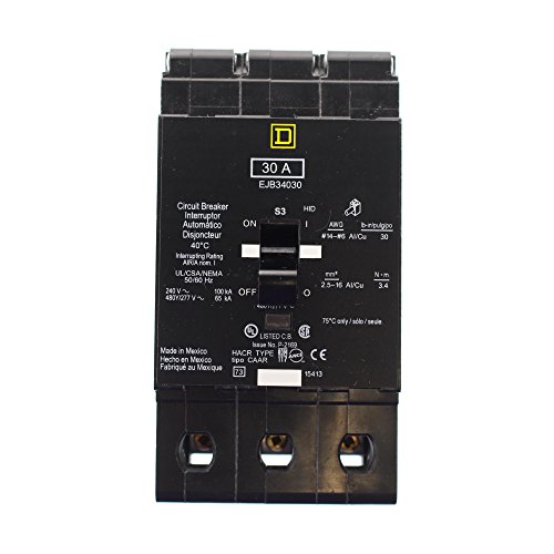 Schneider Electric ejb34030ミニチュア回路遮断器480y / 277-volt 30-amp (中古品)