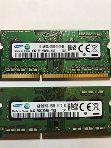SAMSUNG PC3L-12800s (DDR3-1600) 4GB x 2枚組 = 合計8GB ノートパソコン用(中古品)の通販は