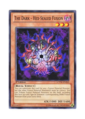 「非常に良い」遊戯王 英語版 LCYW-EN263 The Dark - Hex-Sealed Fusion 融合呪印生物−闇(中古品)