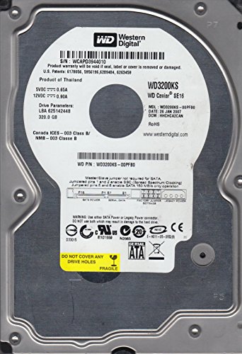 「未使用品」wd3200ks-00pfb0、DCM hhchca2can、Western Digital 320?GB SATA 3.5ハード(中古品)