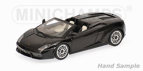「非常に良い」Minichamps 1/43 ランボガヤルドLP560-4スパイダー2009 (ブラック) 完成品(中古品)