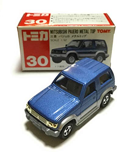 「ほぼ新品」トミカ　赤箱　30　三菱　パジェロ　メタルトップ　1/62　赤TOMYロゴ(中古品)