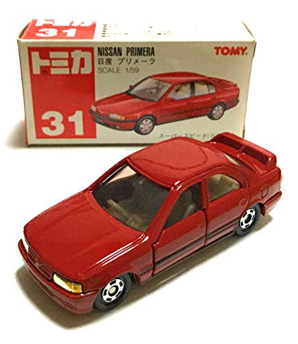 トミカ　赤箱　31　日産　プリメーラ　1/59　赤TOMYロゴ(中古品)の通販は