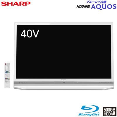 シャープ 40V型 液晶 テレビ AQUOS LC-40DR9W フルハイビジョン ブルーレイ(中古品)の通販は