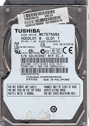 TOSHIBA 2.5インチ MK7575GSX SATA 750GB 中古バルク(中古品) 16,459円