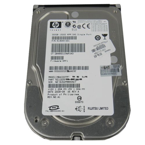 「非常に良い」HP HDD 300GB SAS 15000RPM 3.5'' SPS(中古品)