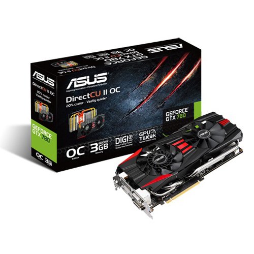 ASUSTeK NVIDIA GTX780チップセット オリジナルFAN「DirectCuII」搭載グラ (中古品)