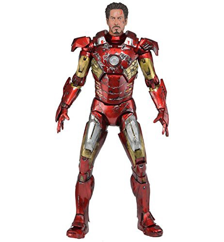 Neca アベンジャーズ バトル ダメージド アイアンマン 1/4 スケール アクシ(中古品)の通販は 56,126円