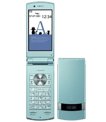 docomo STYLE series N-01E LIGHT BLUE ブルー　白ロム(中古品)