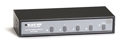 Black Box 4x2 DVI マトリックススイッチ オーディオとRS-232コントロール (中古品)