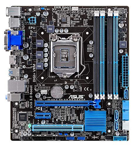 ASUS Intel B75 搭載 マザーボード LGA1155対応 B75M-PLUS HDMI / DVI-D / (中古品)の通販は