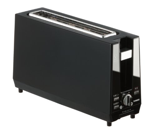 TWINBIRD ポップアップトースター ブラック TS-D424B(中古品)