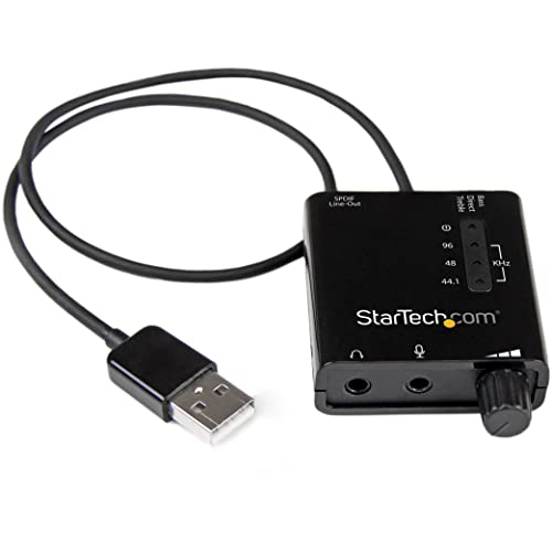 StarTech.com USB - DACヘッドホンアンプ S/PDIF対応 96kHz/24bit 2x 3.5mm(中古品)