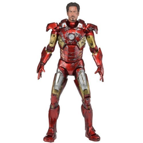 「未使用品」アベンジャーズ 1/4スケール（アイアンマン　マークVII ）（バトルダメージ(中古品)