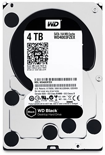 「未使用品」WD HDD 内蔵ハードディスク 3.5インチ 4TB WD Black WD4003FZEX SATA3.0 72(中古品)