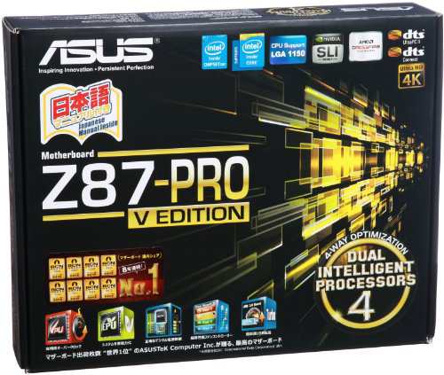 ASUSTeK Intel Z87チップセット搭載マザーボード Z87-PRO(V/EDITION) （ATX(中古品)の通販は
