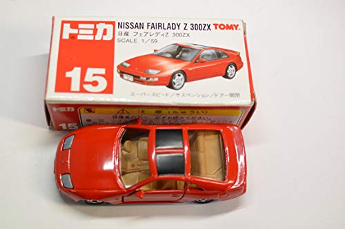 「非常に良い」トミカ　15　日産　フェアレディZ　300ZX　1/59　赤(中古品)
