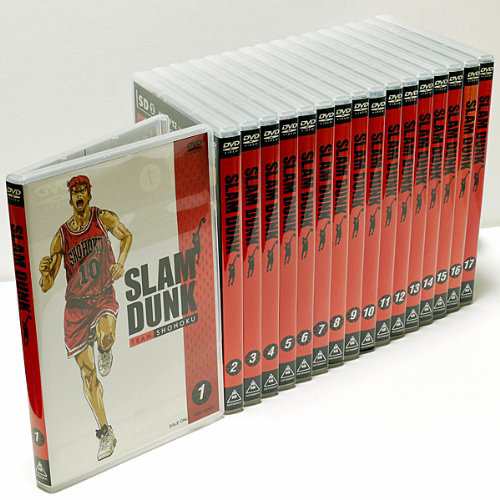 スラムダンク（SLAM　DUNK）　DVD全巻セット（Vol．１〜Vol．１７）　 ( DV(中古品)