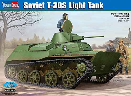 「ほぼ新品」ホビーボス 1/35 ファイティングヴィークルシリーズ ロシア T-30S 軽戦車  (中古品)
