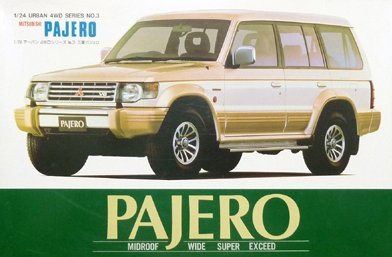「ほぼ新品」アオシマ 1/24 アーバン4WD　三菱　パジェロ　ミッドルーフワイド　スーパ (中古品)