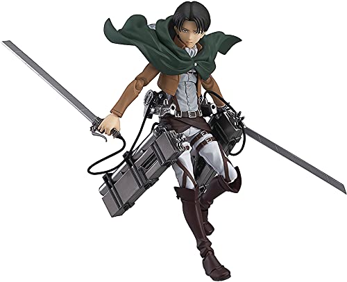 「未使用品」figma 進撃の巨人 リヴァイ (ノンスケール ABS&amp;PVC 塗装済み可動フィギュア(中古品)