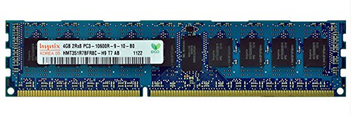 「非常に良い」ハイニックス 4GB DDR3 SDRAM PC3-10600 1333MHz ECC登録 240ピン DIMM メ (中古品)