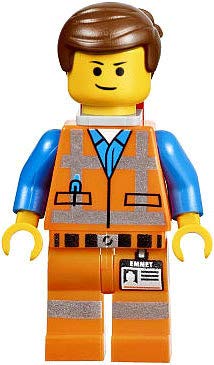 「非常に良い」LEGO The Movie LOOSE Mini Figure Emmet with Piece of Resistance by LEG(中古品)