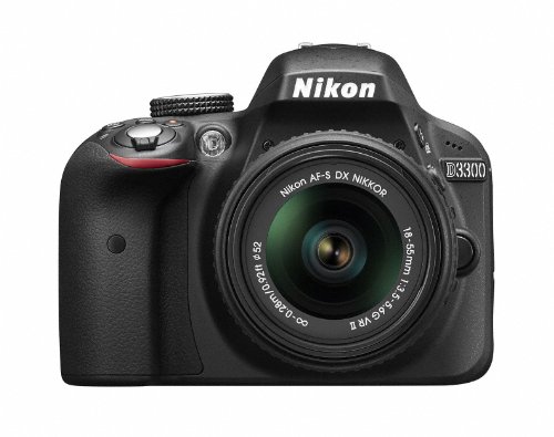 「未使用品」Nikon デジタル一眼レフカメラ D3300 18-55 VR IIレンズキット ブラック D3(中古品)