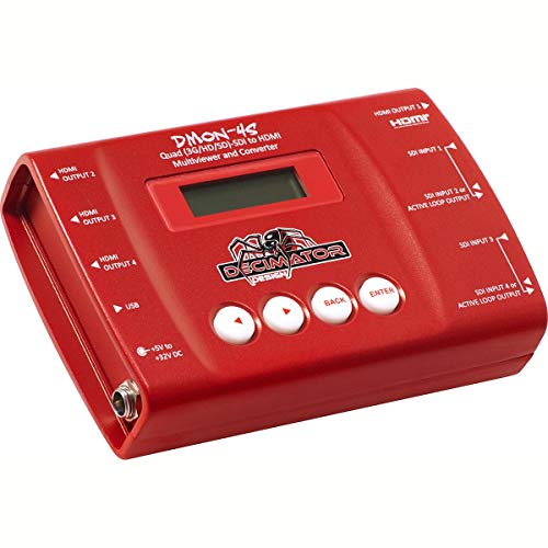 Decimator DMON-4S クワッド (3G/HD/SD)-SDI - HDMI マルチビューアとコン (中古品)の通販は