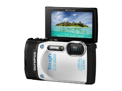 「非常に良い」OLYMPUS デジタルカメラ STYLUS TG-850 Tough ホワイト 防水性能10m 可動式(中古品)