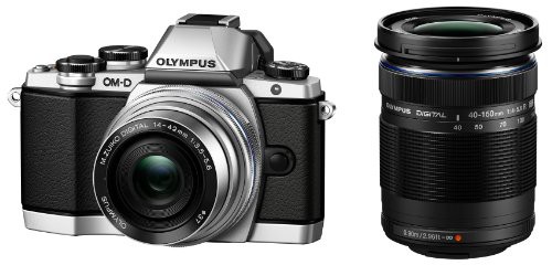 OLYMPUS OM-D E-M10 ダブルズームキット シルバー ミラーレス一眼 OM-D E-M(中古品)