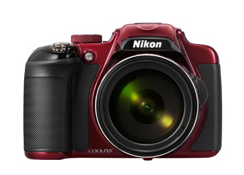 「非常に良い」Nikon デジタルカメラ P600 光学60倍 1600万画素 レッド P600RD(中古品)