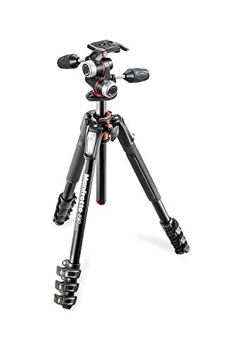 「未使用品」Manfrotto プロ三脚 190シリーズ アルミ 4段 + RC2付3Way雲台キット MK190X(中古品)