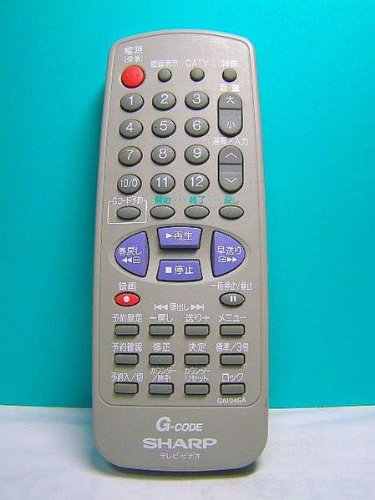 「未使用品」シャープ テレビ・ビデオリモコン GA104SA(中古品)