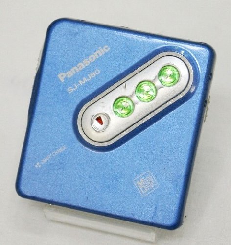 Panasonic　パナソニック　SJ-MJ80-A ブルー　ポータブルMDプレーヤー　（M(中古品)