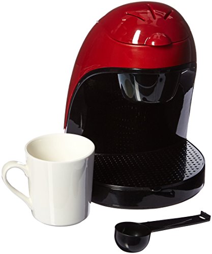 Brentwood TS-112R Single Cup Coffee Maker, 8.75 x 6.75 x 9.5-Inch, Red(中古品)