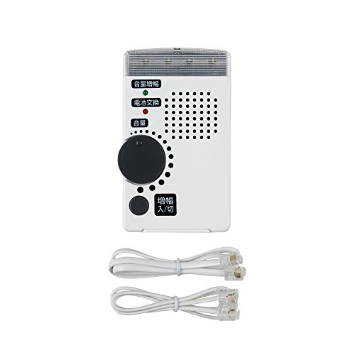 「ほぼ新品」Asahi Denki ELPA 受話音量増幅アンプ 着信通知フラッシュ付 TEA-082(中古品)