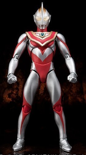 「ほぼ新品」ULTRA-ACT ウルトラマンガイア＆XIGファイターセット(中古品)